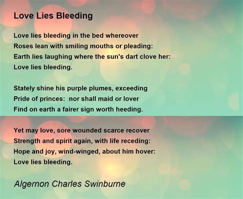 love lies bleeding lyrics meaning
